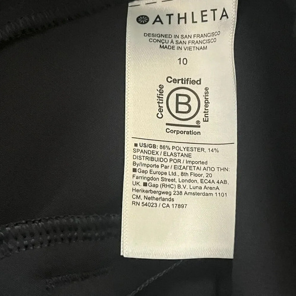 ATHLETA Endless Pleated Skort Black Size 10 - Picture 8 of 9